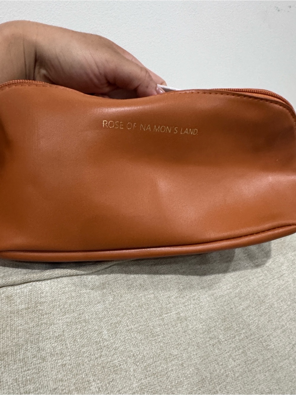 Tan Cosmetic Organizer Bag - Smart Makeup Storage